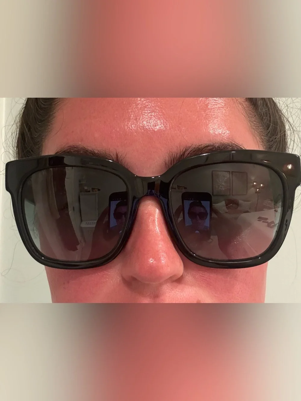 Gucci Black Oversized Cat-Eye Sunglasses